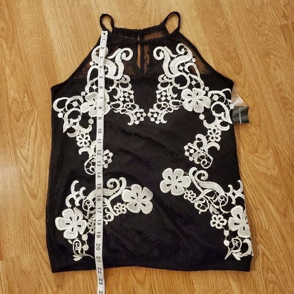 INC International Concepts Sheer Lace Top - NEW - Picture 11 of 14